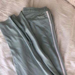 Baby blue adidas tracksuit bottom